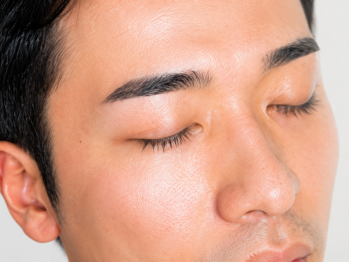 メンズアートメイクの仕上がり例